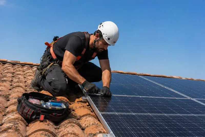Maintenance et monitoring de panneaux solaires à Adilly