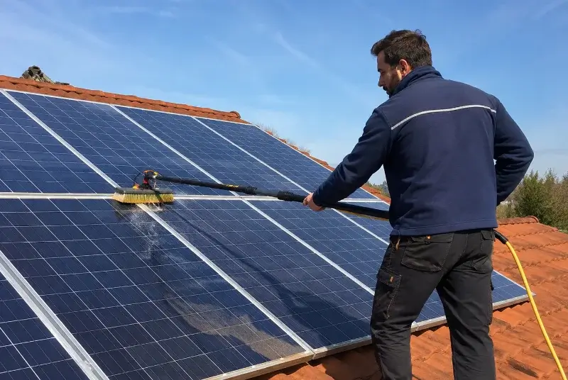 Nettoyage et entretien de panneaux solaires à Adilly